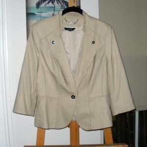 Vintage White House Black Market Creme blazer 8P